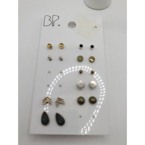 BP Nordstrom 9 Pairs of Stud Earrings - Picture 2 of 2